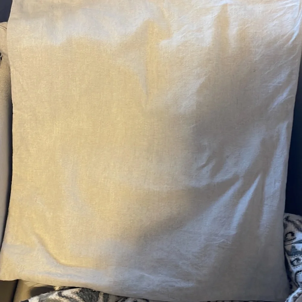 Pottery Barn Neutral Cream and Gray Decorative Accent Pillow Set